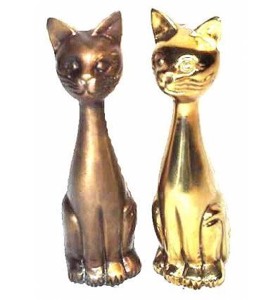 Bronze animalier : chat en bronze BRZ0091  ( H .38 Cm )  Poids : 3 Kg 