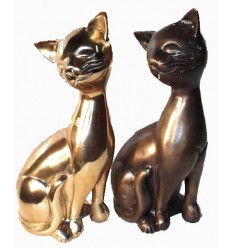 Bronze animalier : chat en bronze BRZ0092 ( H .30 Cm ) Poids : 4 Kg 