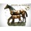 Bronze animalier : cheval en bronze aa201-200 ( H .32 x L .35 Cm )