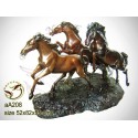 cheval en bronze aa208-100 ( H .55 x L .82 Cm )