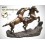 Bronze animalier : cheval en bronze aa211-100 ( H .55 x L .75 Cm )
