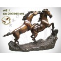 cheval en bronze aa211-100 ( H .55 x L .75 Cm )