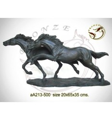 cheval en bronze aa213-500 ( H .35 x L .65 Cm )