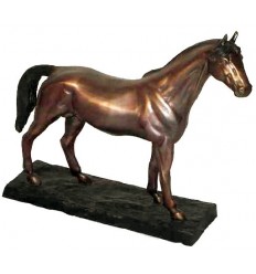 cheval en bronze BRZ0060 ( H .35 x L .40 Cm ) Poids : 4 Kg 