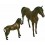 Bronze animalier : cheval en bronze BRZ0065 ( H .17 x L .22 Cm ) Poids : 1 Kg 