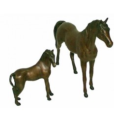 Bronze animalier : cheval en bronze BRZ0065 ( H .17 x L .22 Cm ) Poids : 1 Kg 