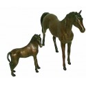 cheval en bronze BRZ0065 ( H .18 x L .21 Cm ) Poids : 1 Kg 