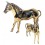 Bronze animalier : cheval en bronze BRZ0065O ( H .17 x L .22 Cm ) Poids : 1 Kg 