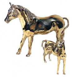 cheval en bronze BRZ0065O ( H .18 x L .21 Cm ) Poids : 1 Kg 