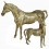 Bronze animalier : cheval en bronze BRZ0065V ( H .17 x L .22 Cm ) Poids : 1 Kg 