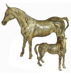 cheval en bronze BRZ0065V  ( H .18 x L .21 Cm )  Poids : 1 Kg 