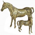 cheval en bronze BRZ0065V ( H .18 x L .21 Cm ) Poids : 1 Kg 