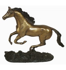 Bronze animalier : cheval en bronze BRZ0123 ( H .20 x L .24 Cm ) Poids : 1 Kg 