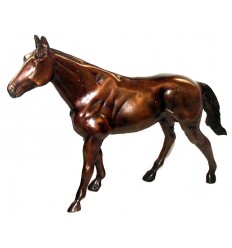 Bronze animalier : cheval en bronze BRZ0274 ( H .25 x L .43 Cm )