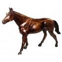 cheval en bronze BRZ0274  ( H .25 x L .43 Cm )