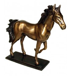 cheval en bronze BRZ0587 ( H .25 x L .28 Cm ) Poids : 3 Kg 