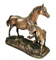 cheval en bronze BRZ0853 ( H .20 x L .25 Cm ) Poids : 2 Kg 