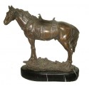cheval en bronze BRZ1076/SM244 ( H .25 x L :28 Cm )