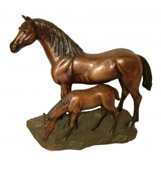 cheval en bronze BRZ1144 ( H .31 x L .35 Cm )