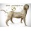 Bronze animalier : chien en bronze ad308-100 ( H .75 x L .95 Cm )