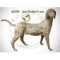 chien en bronze ad308-100 ( H .75 x L .95 Cm )