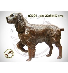 chien en bronze ad324-100 ( H .52 x L .68 Cm )