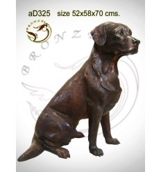 Bronze animalier : chien en bronze ad325-100 ( H .70 x L .58 Cm )