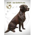 chien en bronze ad325-100 ( H .70 x L .58 Cm )