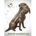 chien en bronze ad325-200 ( H .72 x L .65 Cm )