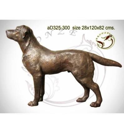 Bronze animalier : chien en bronze ad325-300 ( H .82 x L .120 Cm )