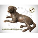 chien en bronze ad325-500 ( H .50 x L .100 Cm )