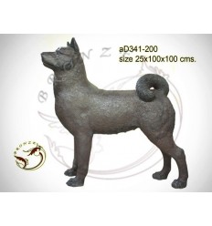 chien en bronze ad341-200 ( H .100 x L .100 Cm )