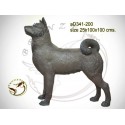 chien en bronze ad341-200 ( H .100 x L .100 Cm )