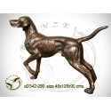 chien en bronze ad342-200 ( H .90 x L .125 Cm )