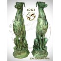 chien en bronze ad431-100 ( H .76 x L .26 Cm )