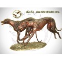 chien en bronze ad463-100 ( H .86 x L .185 Cm )