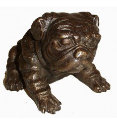 chien en bronze BRZ0164M ( H .15 x L .20 Cm ) Poids : 4 Kg 