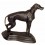 Bronze animalier : chien en bronze BRZ0289 ( H .23 x L .23 Cm ) Poids : 2 Kg 