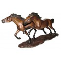 cheval en bronze BRZ1373 ( H .30 x L .63 Cm ) Poids : 10Kg 