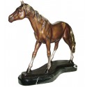 cheval en bronze BRZ1377SM ( H .53 x L . 48 Cm ) Poids : 17 Kg 