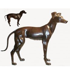 Bronze animalier : chien en bronze BRZ0097 ( H .71 x L .99 Cm )
