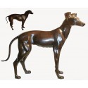 chien en bronze BRZ0097 ( H .71 x L .99 Cm )