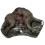 Bronze animalier : chien en bronze BRZ0603-SM ( H .10 x L .25 Cm ) Poids : 2 Kg 