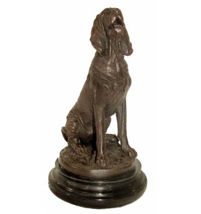 Bronze animalier : chien en bronze BRZ1063/SM231 ( H .25 x L . Cm ) Poids : 3 Kg 