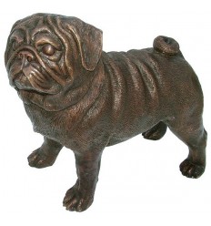 Bronze animalier : chien en bronze BRZ1093 ( H .31 x L .36 Cm )