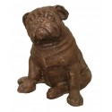 chien en bronze BRZ1139 ( H .31 x L .31 Cm )