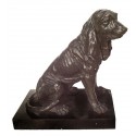 chien en bronze BRZ1190/SM355 ( H .40 x L .43 Cm ) Poids : 14 Kg 