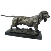 chien en bronze BRZ1191 / SM387 (H. 25 x L. 46 Cm) Poids : 9 Kg 