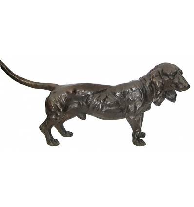 Bronze animalier : chien en bronze BRZ1193/SM324 ( H .51 x L .122 Cm )