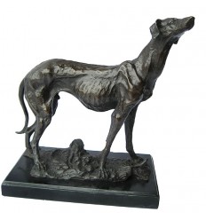 Bronze animalier : chien en bronze BRZ1272/SM390 ( H .33 x L .33 Cm ) Poids : 8 Kg 
